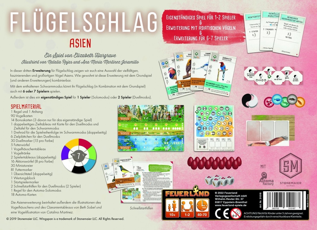 Flügelschlag Asien Erweiterung