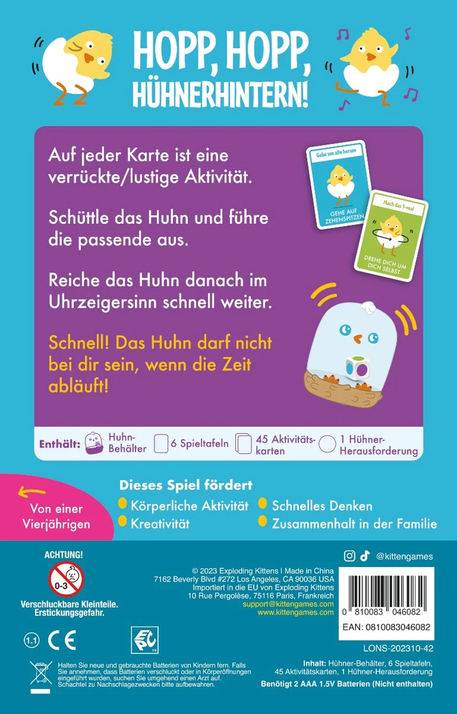 Hopp, Hopp, Hühnerhintern