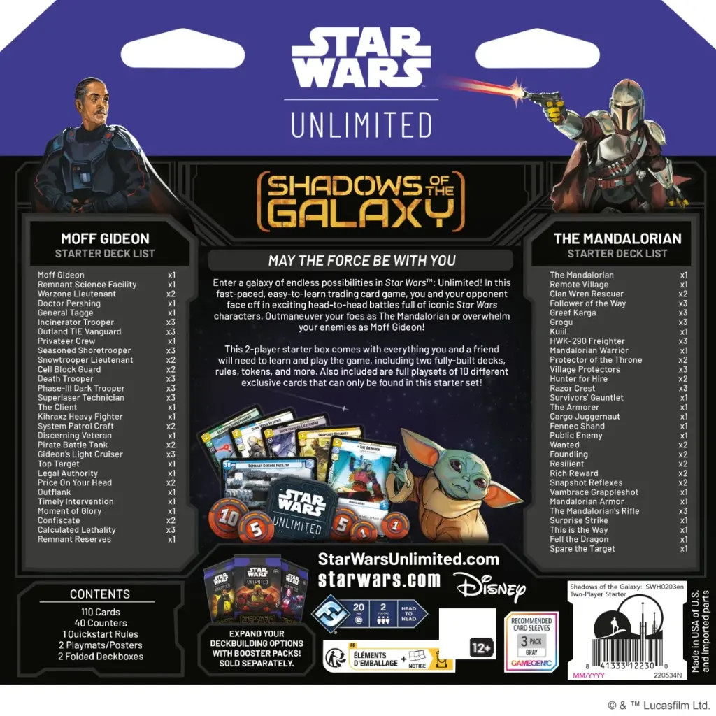 Star Wars: Unlimited - Schatten der Galaxis (Zwei-Spieler-Starter)