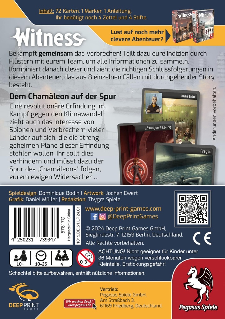 Witness – Dem Chamäleon auf der Spur