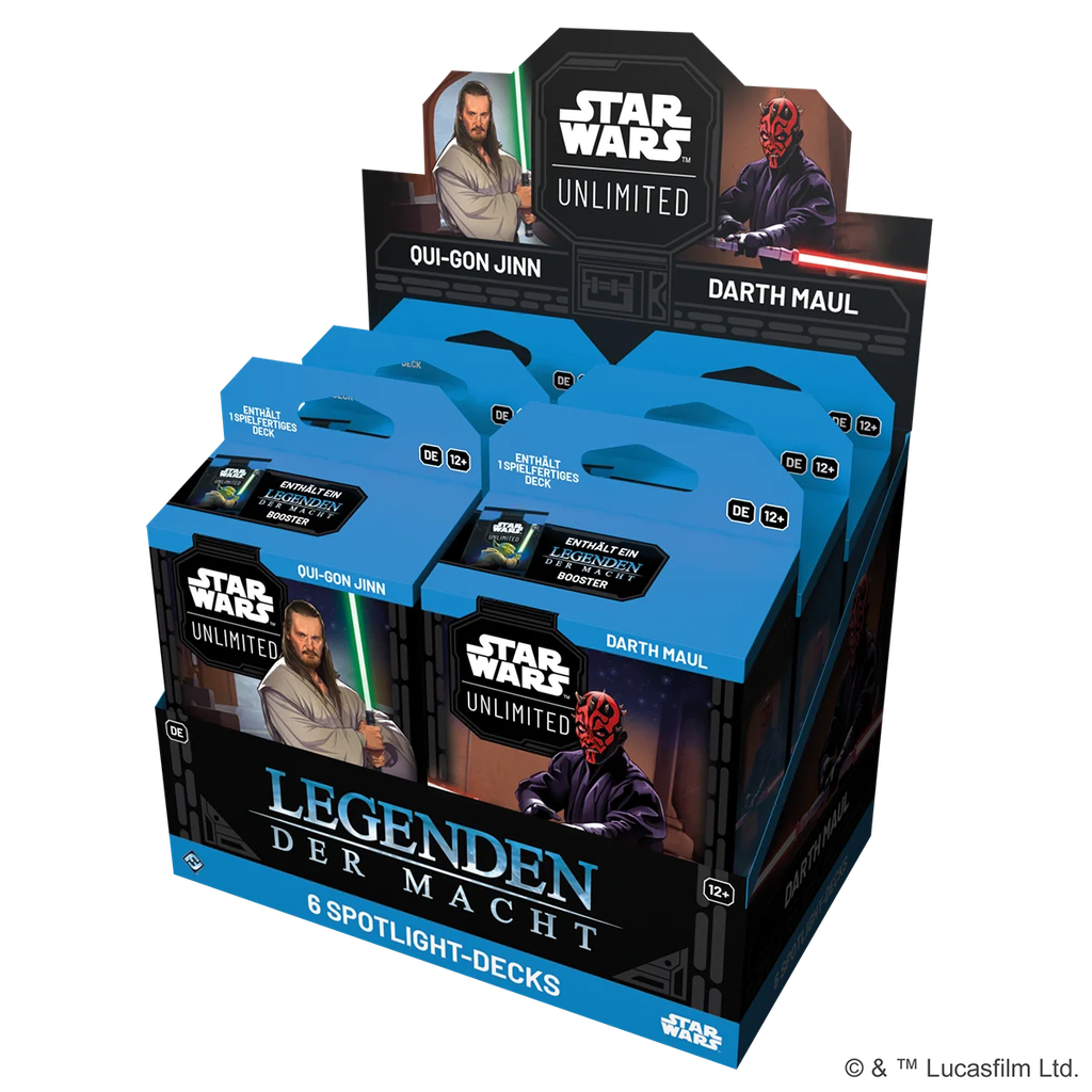 Star Wars: Unlimited – Legenden der Macht (Spotlight-Deck Mix-Display)