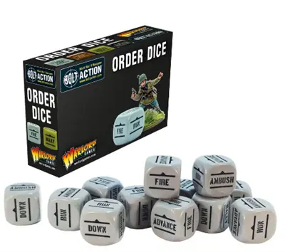 Bolt Action - Order Dice (Grau)