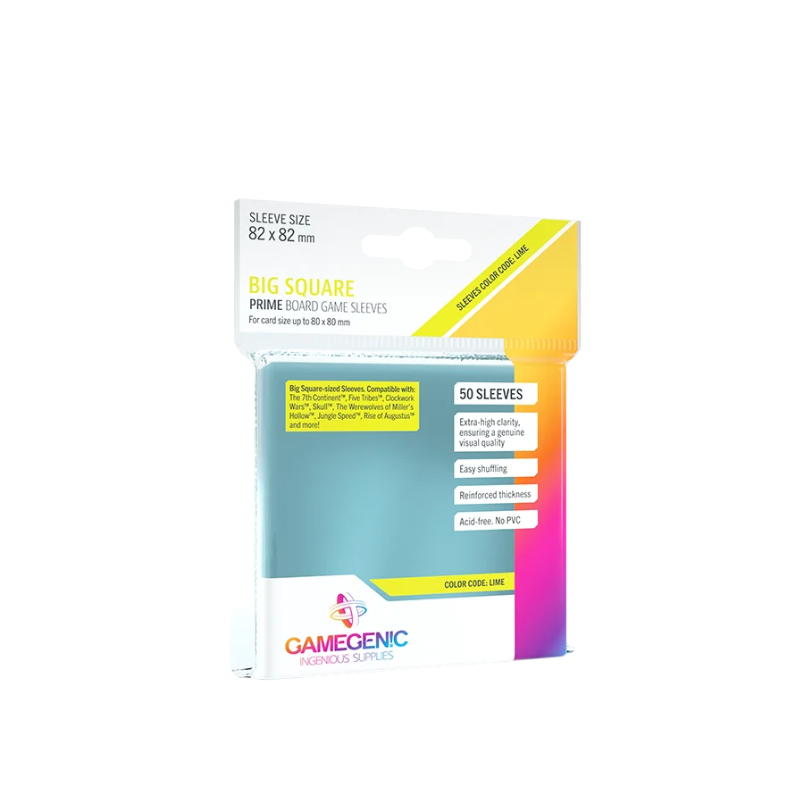 PRIME Big Square-Sized Sleeves Clear 