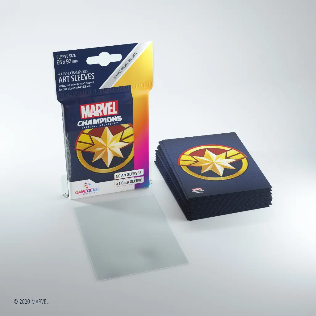 Marvel Champions Art Sleeves (Captain Marvel)