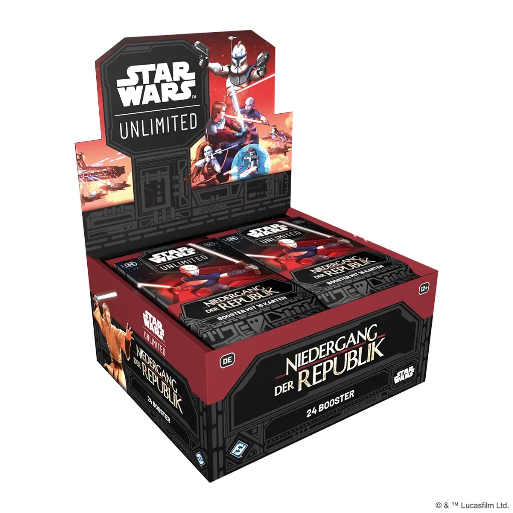 Star Wars: Unlimited – Niedergang der Republik (Booster-Display) (Deutsch)