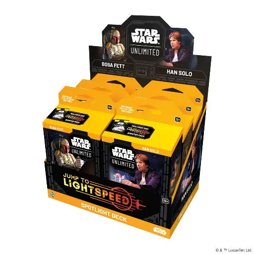 Star Wars: Unlimited – Jump to Lightspeed (Spotlight-Deck Mix-Display) (Deutsch, Han Solo)