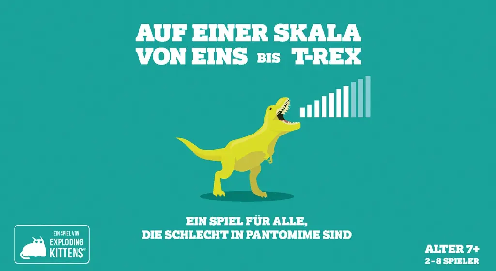 Auf einer Skala von Eins bis T-rex