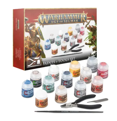 [80-17] AGE OF SGIMAR PAINT + TOOLS